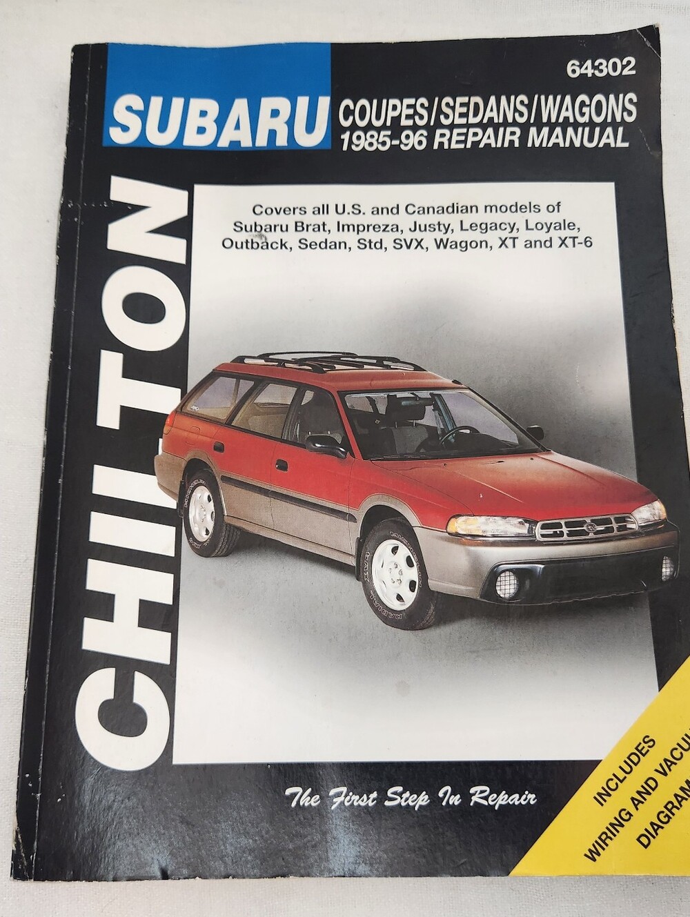 Chilton Subaru 1985-96 Coupes/Sedans/Wagons Repair Manual